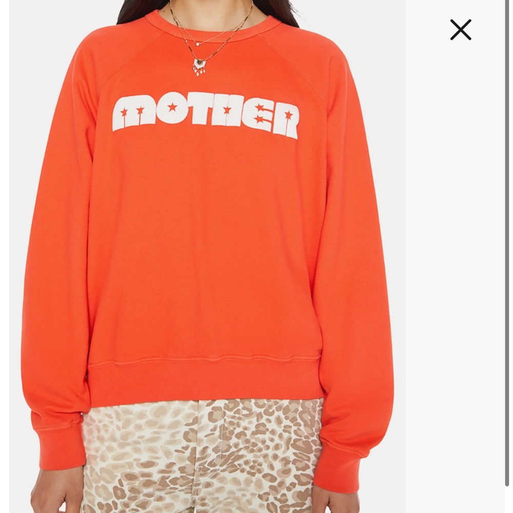 MOTHER The Biggie Concert Cotton Graphic Sweatshirt Size Medium